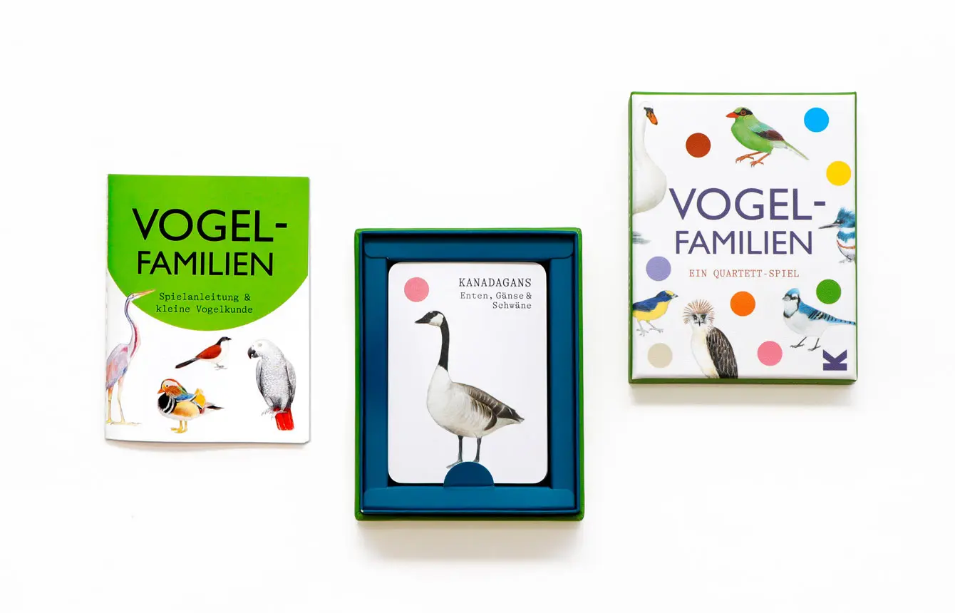 Bild: 9783962443740 | Vogel-Familien | Ein Quartett-Spiel | Mike Unwin | Spiel | 44 S.