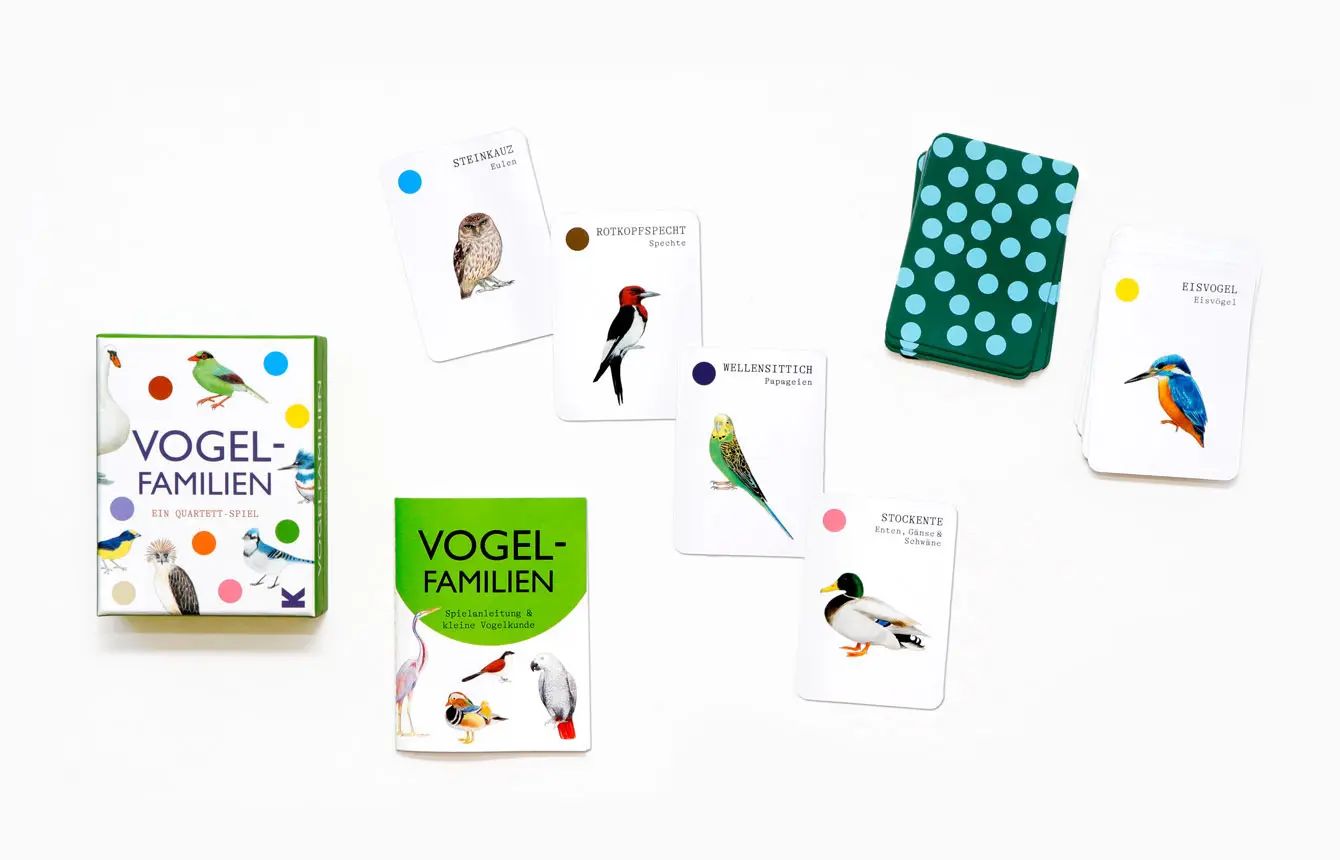 Bild: 9783962443740 | Vogel-Familien | Ein Quartett-Spiel | Mike Unwin | Spiel | 44 S.