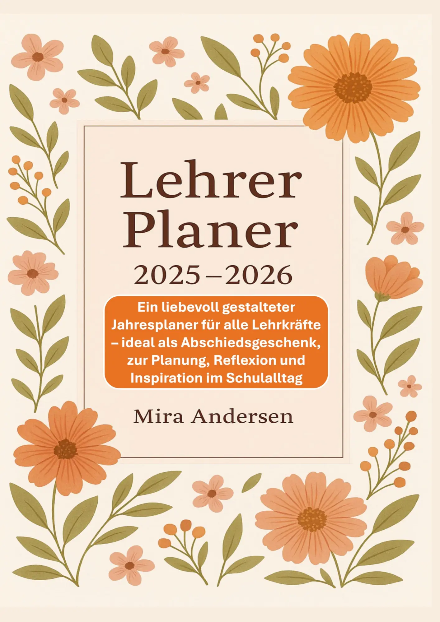 Cover: 9789403793740 | Lehrer Planer 2025-2026: Ein liebevoll gestalteter Jahresplaner für...