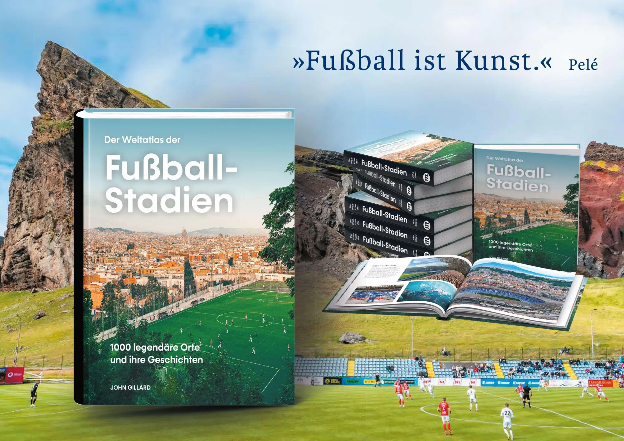 Bild: 9783038763840 | Der Weltatlas der Fußball-Stadien | John Gillard | Buch | 336 S.