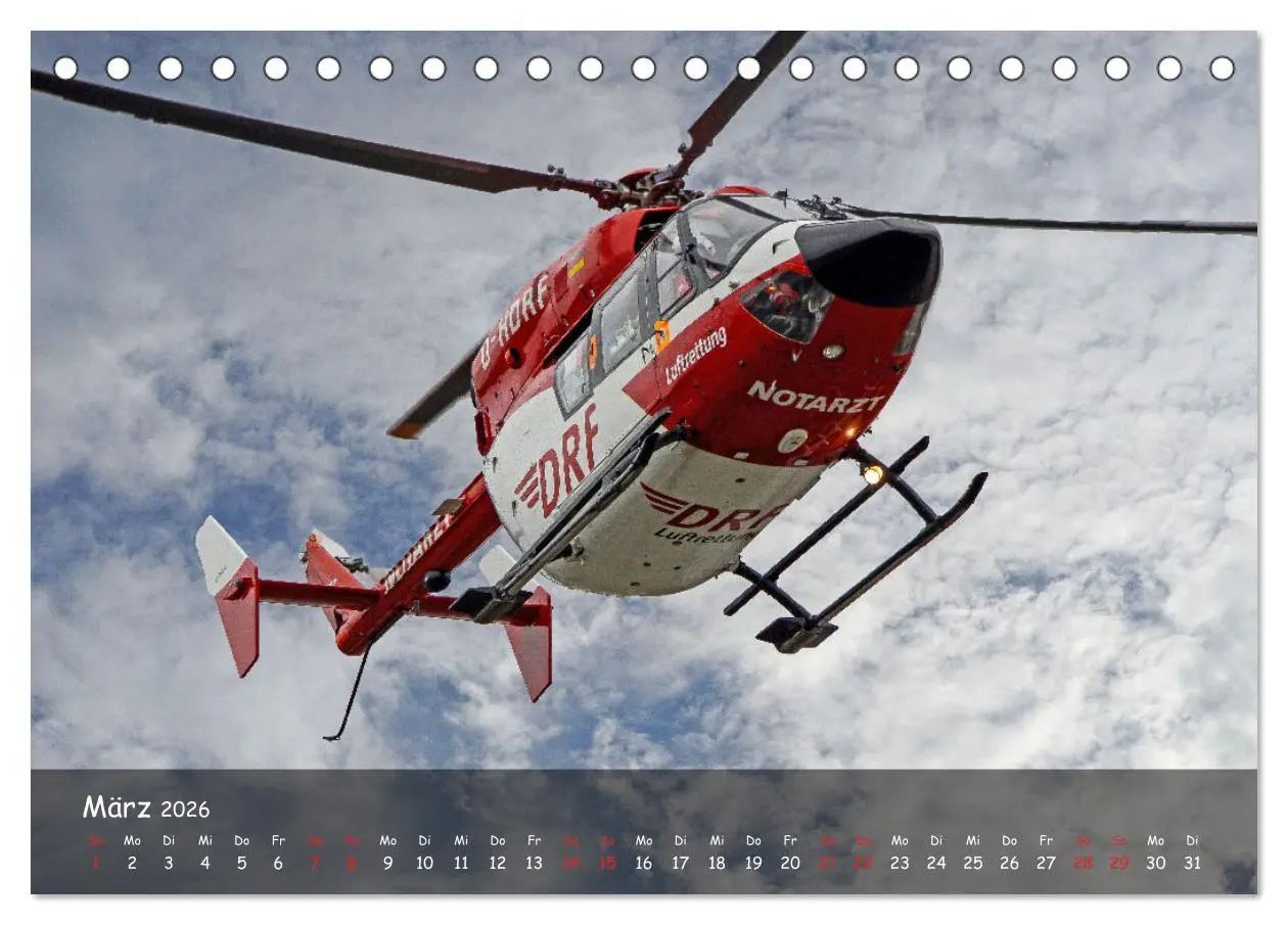 Bild: 9783457603840 | Der Rettungsdienst (Tischkalender 2026 DIN A5 quer), CALVENDO...