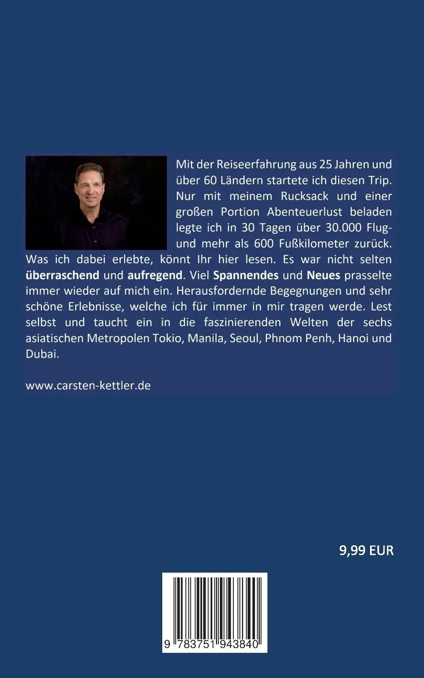 Rückseite: 9783751943840 | Asien6 | Mein Reisetagebuch durch faszinierende Metropolen Asiens