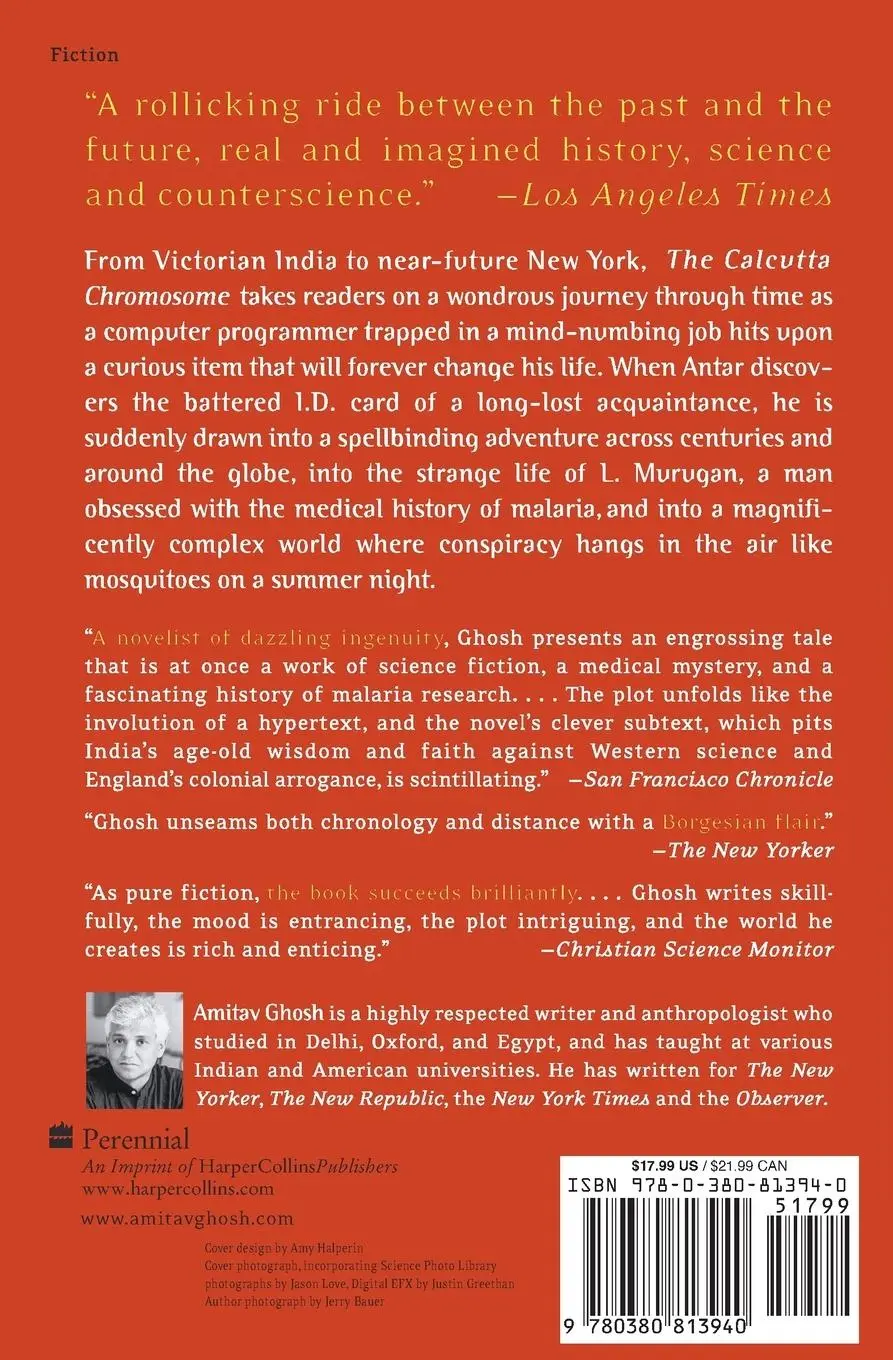 Rückseite: 9780380813940 | The Calcutta Chromosome | A Novel of Fevers, Delirium &amp; Discovery