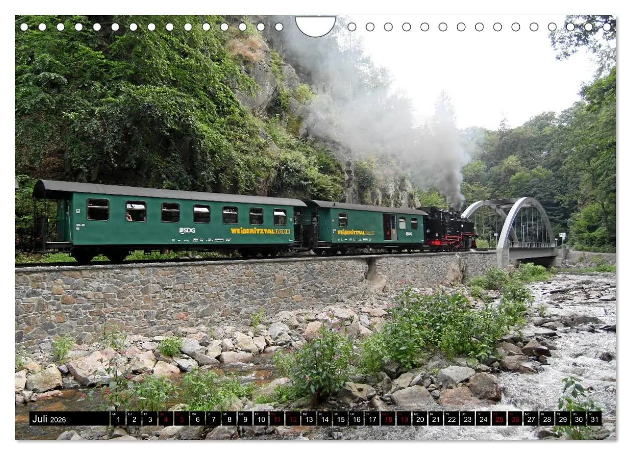 Bild: 9783457903940 | Dampfbahnromantik - Dampfbahnen auf schmaler Spur (Wandkalender...