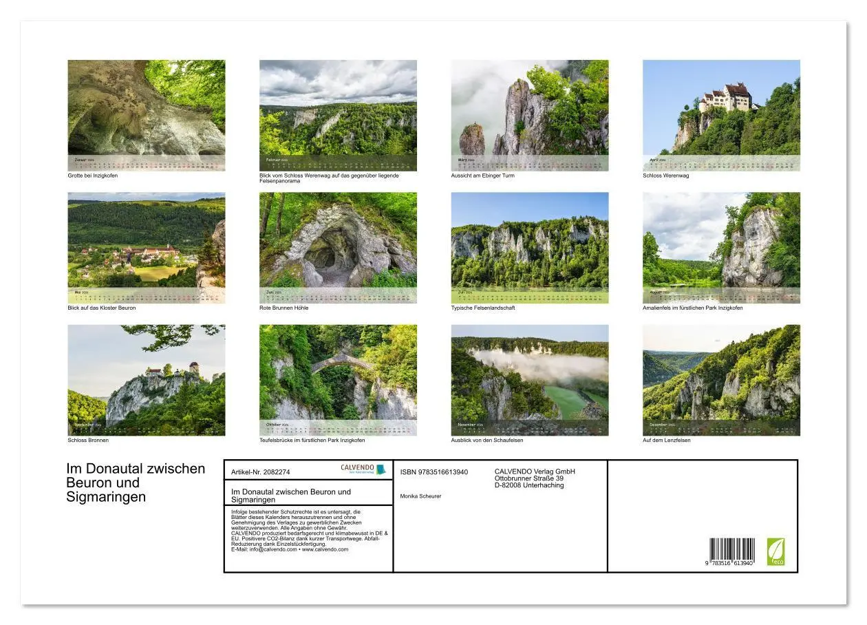 Bild: 9783516613940 | Im Donautal zwischen Beuron und Sigmaringen (Wandkalender 2026 DIN...