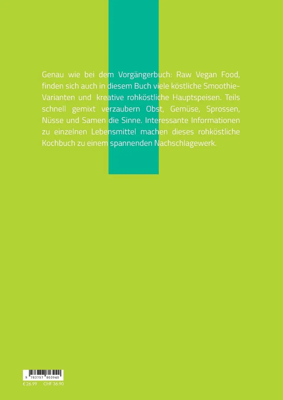 Rückseite: 9783757803940 | Raw Vegan Food 2 | Lebendige Nahrung | Sandra Hager | Taschenbuch