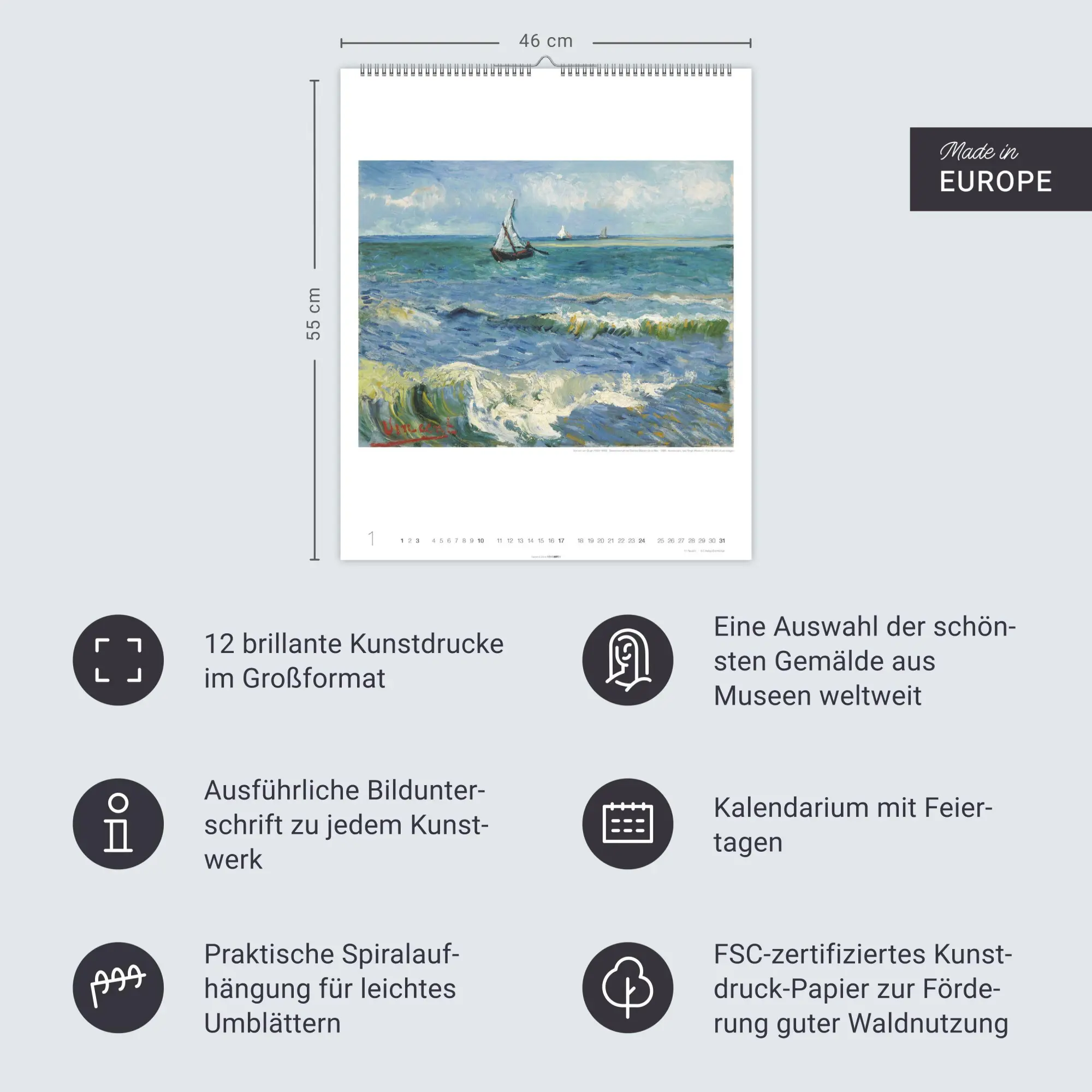 Bild: 9783839903940 | Vincent van Gogh Edition Kalender 2027 | Vincent van Gogh | Kalender
