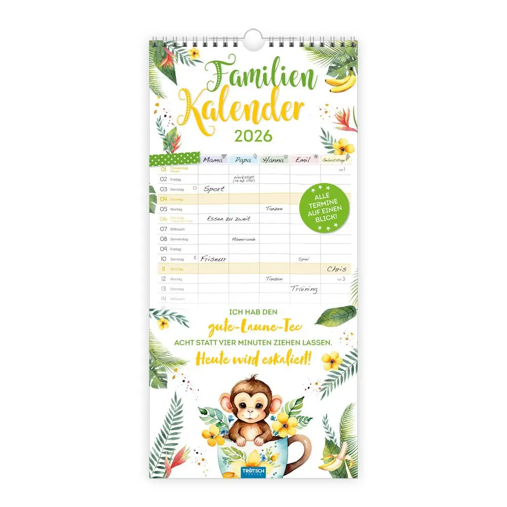 Cover: 9783988023940 | Trötsch Familienkalender Spruchreif 2026 | Wandkalender | KG | 24 S.