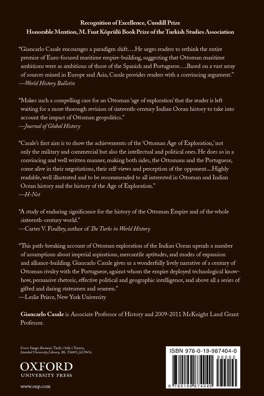 Rückseite: 9780199874040 | The Ottoman Age of Exploration | Giancarlo Casale | Taschenbuch | 2011