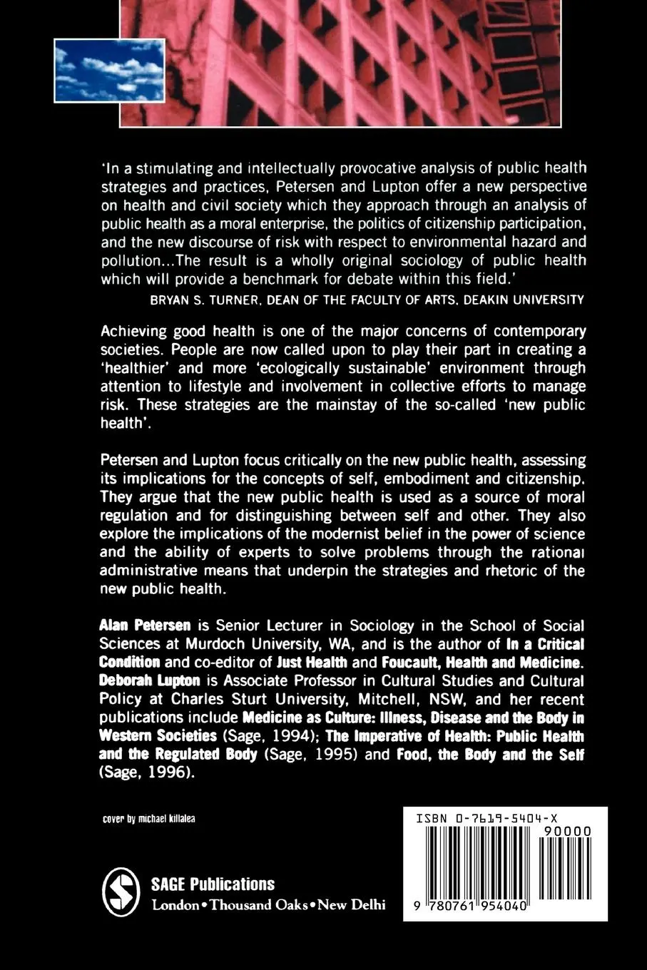 Rückseite: 9780761954040 | The New Public Health | Discourses, Knowledges, Strategies | Buch