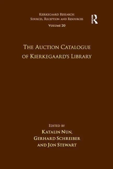 Cover: 9781138384040 | Volume 20: The Auction Catalogue of Kierkegaard's Library | Buch