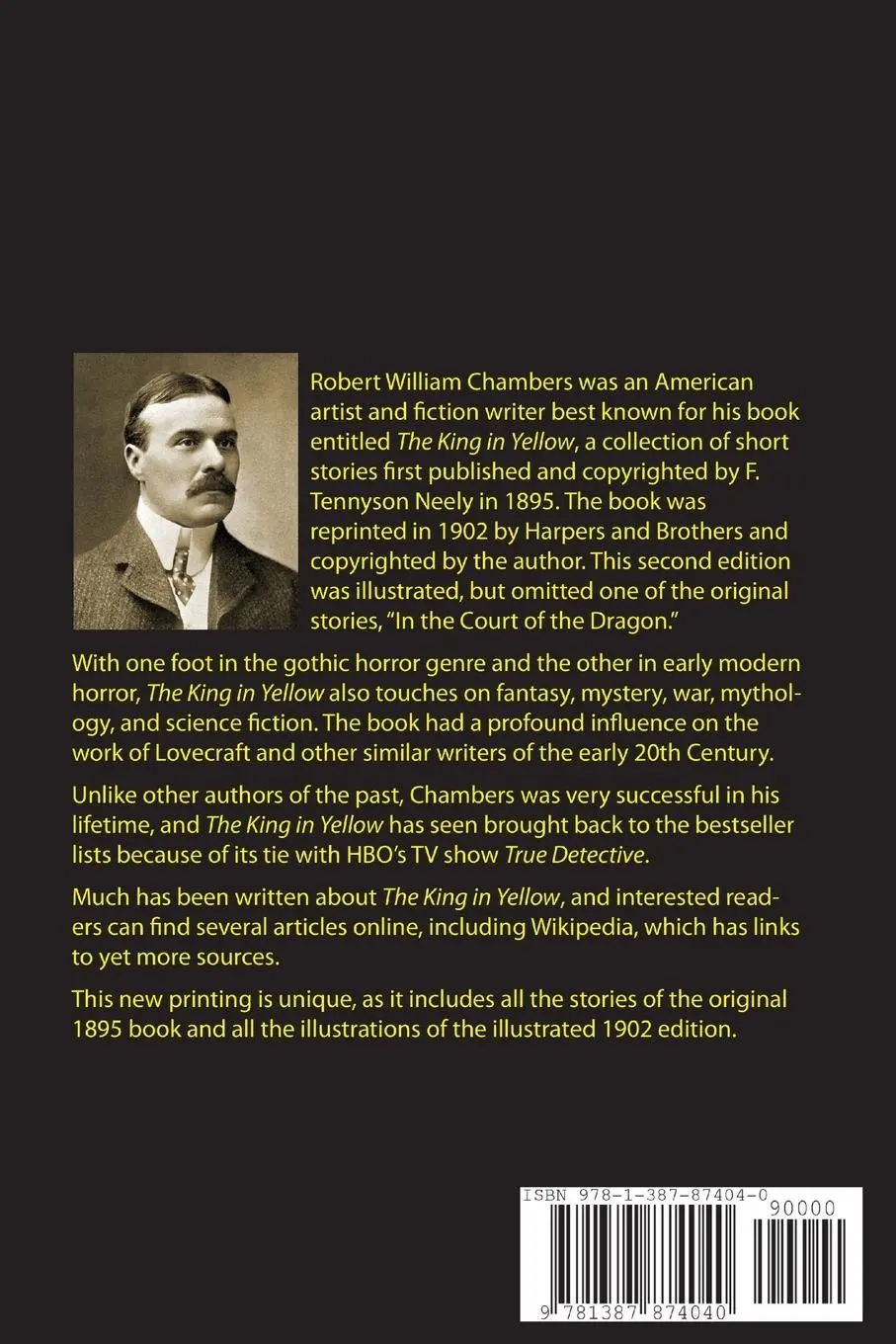 Rückseite: 9781387874040 | The King in Yellow | Robert W. Chambers | Taschenbuch | Englisch