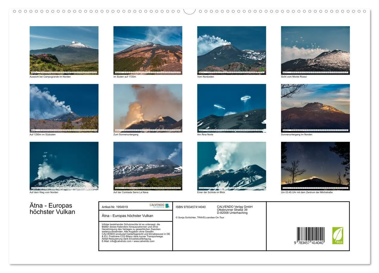 Bild: 9783457414040 | Ätna - Europas höchster Vulkan (hochwertiger Premium Wandkalender...