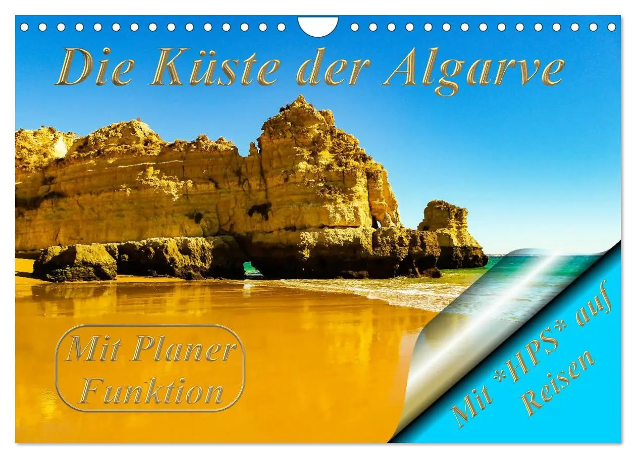 Cover: 9783457654040 | Die Küste der Algarve (Wandkalender 2026 DIN A4 quer), CALVENDO...