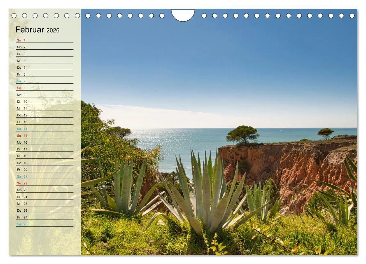Bild: 9783457654040 | Die Küste der Algarve (Wandkalender 2026 DIN A4 quer), CALVENDO...