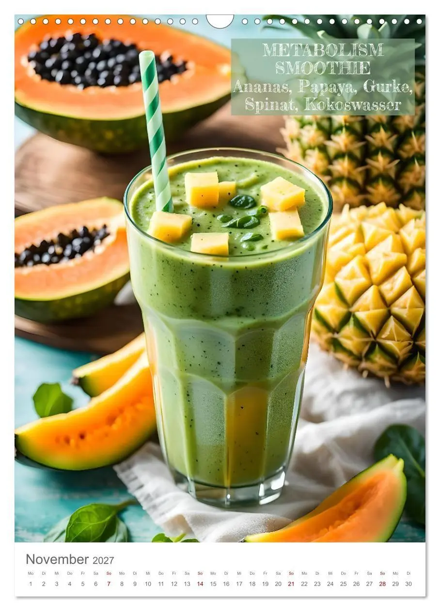 Bild: 9783569074040 | Vitamine im Glas - Gesunde Smoothie Kreationen (Wandkalender 2027...