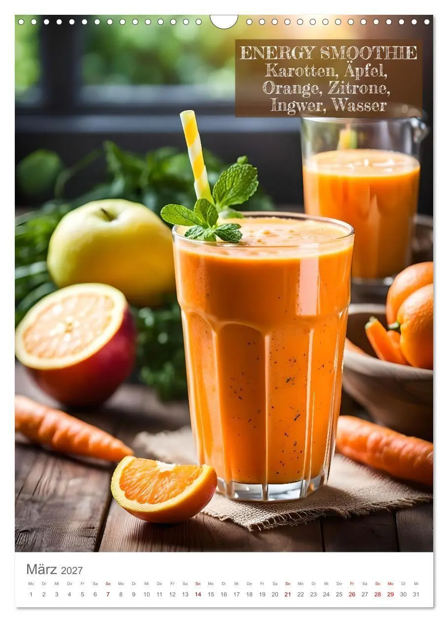 Bild: 9783569074040 | Vitamine im Glas - Gesunde Smoothie Kreationen (Wandkalender 2027...
