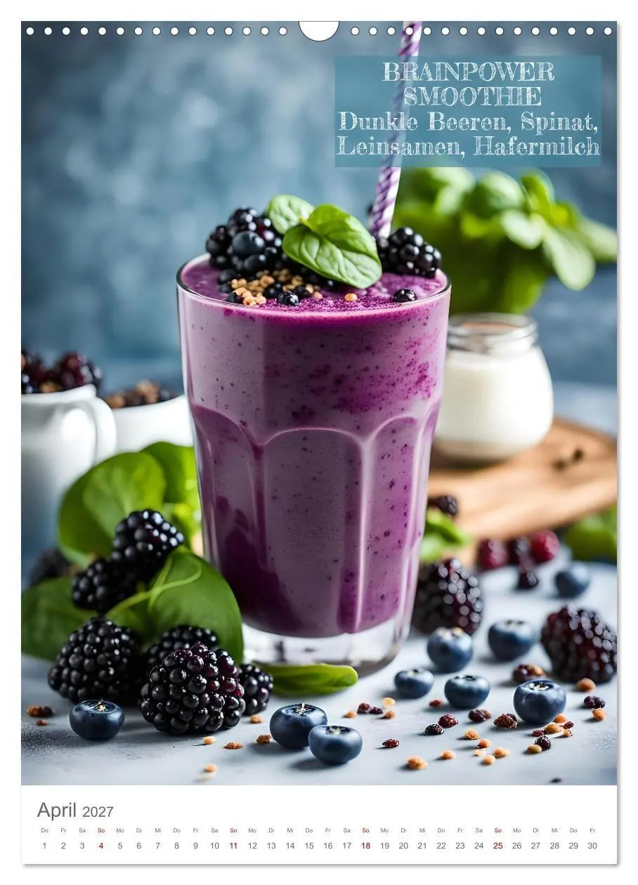 Bild: 9783569074040 | Vitamine im Glas - Gesunde Smoothie Kreationen (Wandkalender 2027...