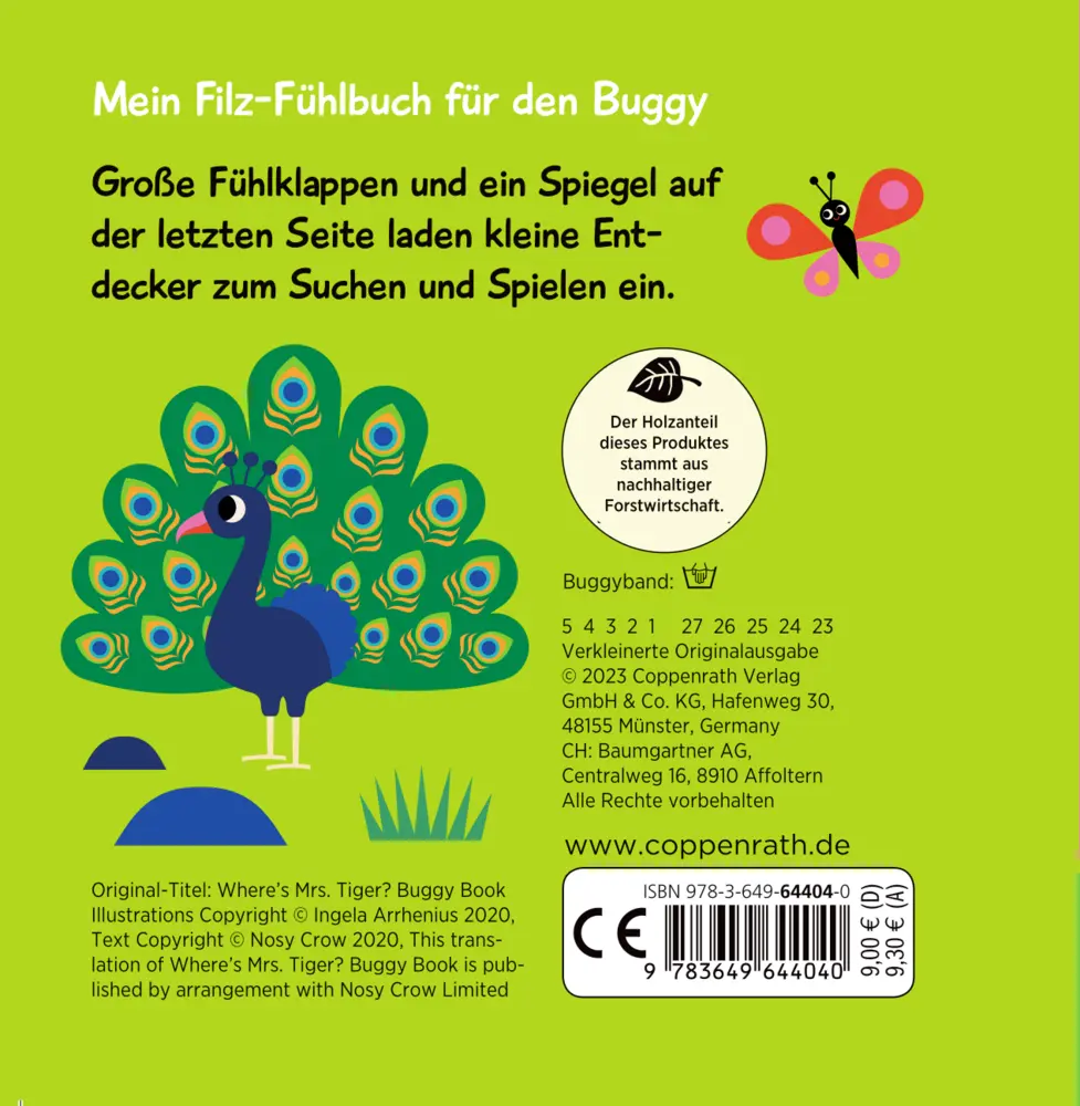 Bild: 9783649644040 | Mein Filz-Fühlbuch für den Buggy: Kuckuck, kleiner Tiger! | Arrhenius