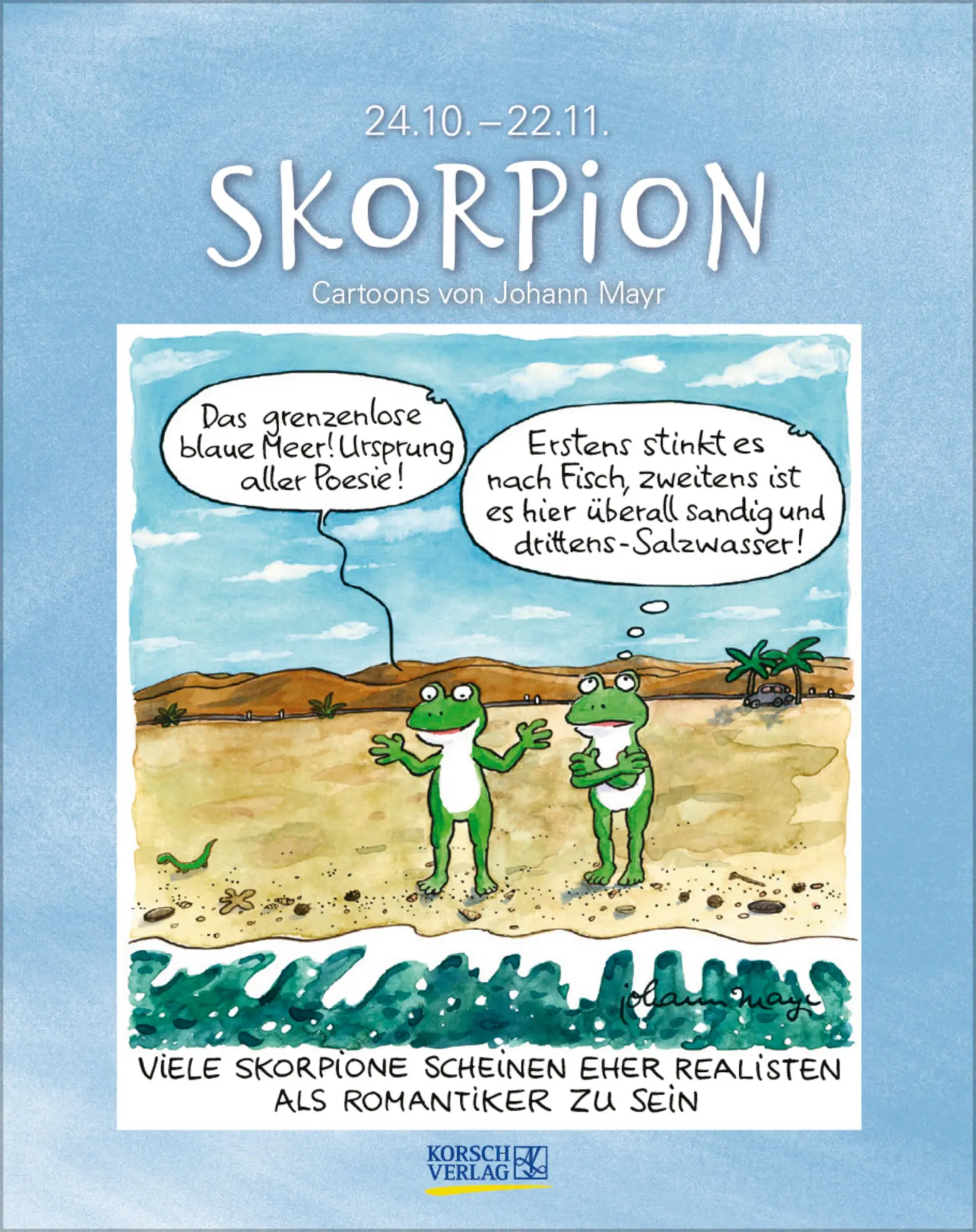 Cover: 9783731884040 | Skorpion 2026 | Verlag Korsch | Kalender | Spiralbindung | 13 S.