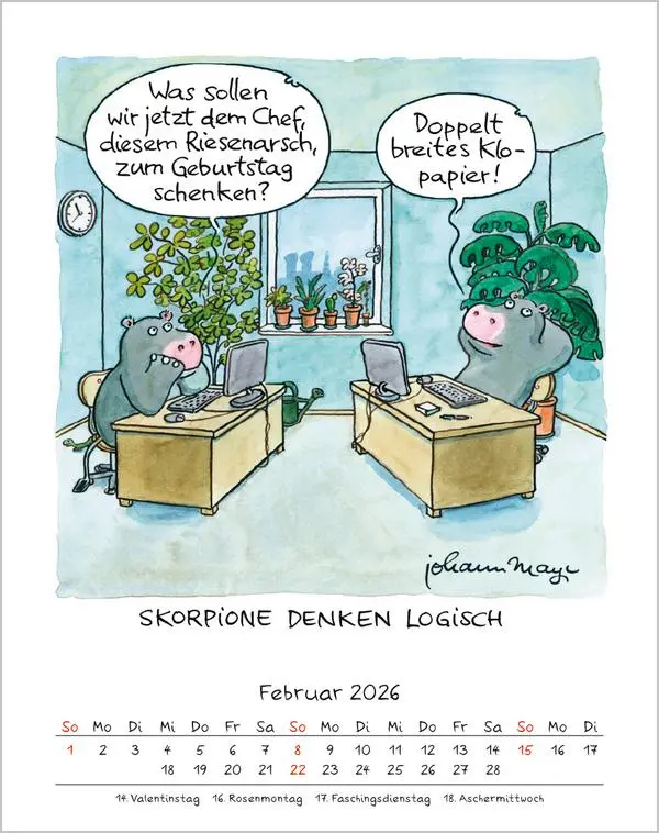 Bild: 9783731884040 | Skorpion 2026 | Verlag Korsch | Kalender | Spiralbindung | 13 S.