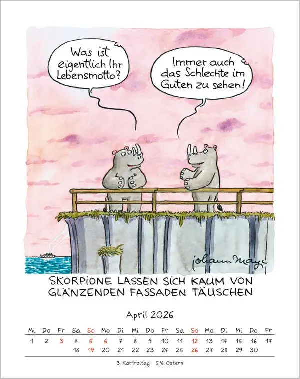 Bild: 9783731884040 | Skorpion 2026 | Verlag Korsch | Kalender | Spiralbindung | 13 S.
