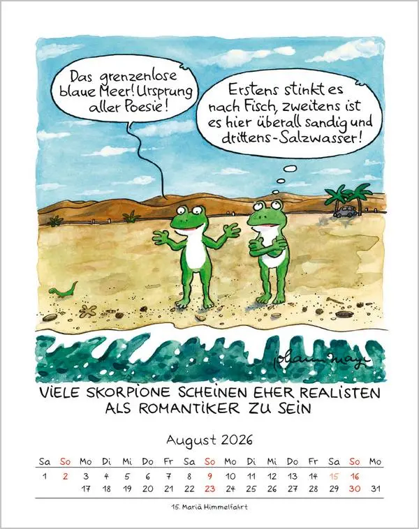 Bild: 9783731884040 | Skorpion 2026 | Verlag Korsch | Kalender | Spiralbindung | 13 S.