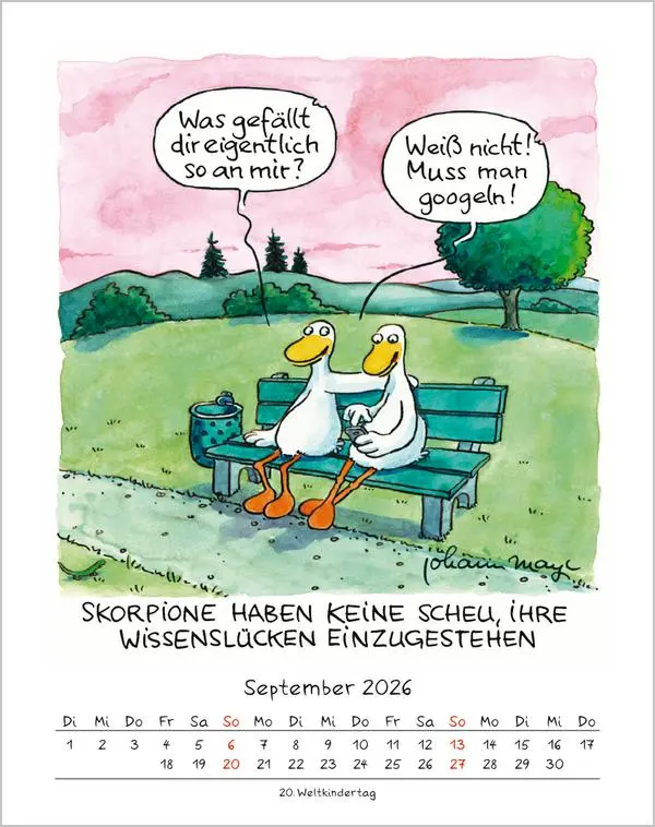 Bild: 9783731884040 | Skorpion 2026 | Verlag Korsch | Kalender | Spiralbindung | 13 S.
