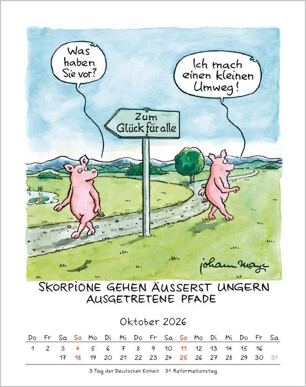 Bild: 9783731884040 | Skorpion 2026 | Verlag Korsch | Kalender | Spiralbindung | 13 S.