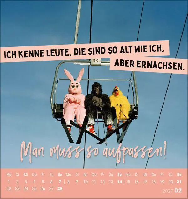 Bild: 9783819304040 | Lieber verrückt das Leben genießen 2027 | Verlag Korsch | Kalender