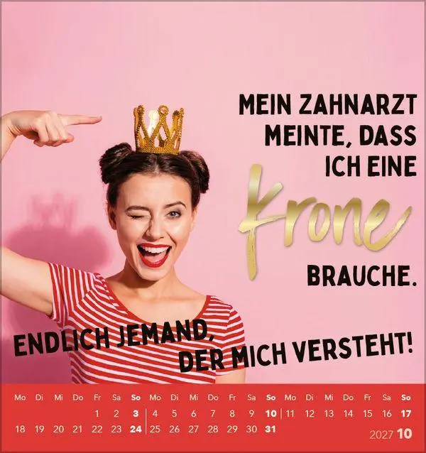 Bild: 9783819304040 | Lieber verrückt das Leben genießen 2027 | Verlag Korsch | Kalender