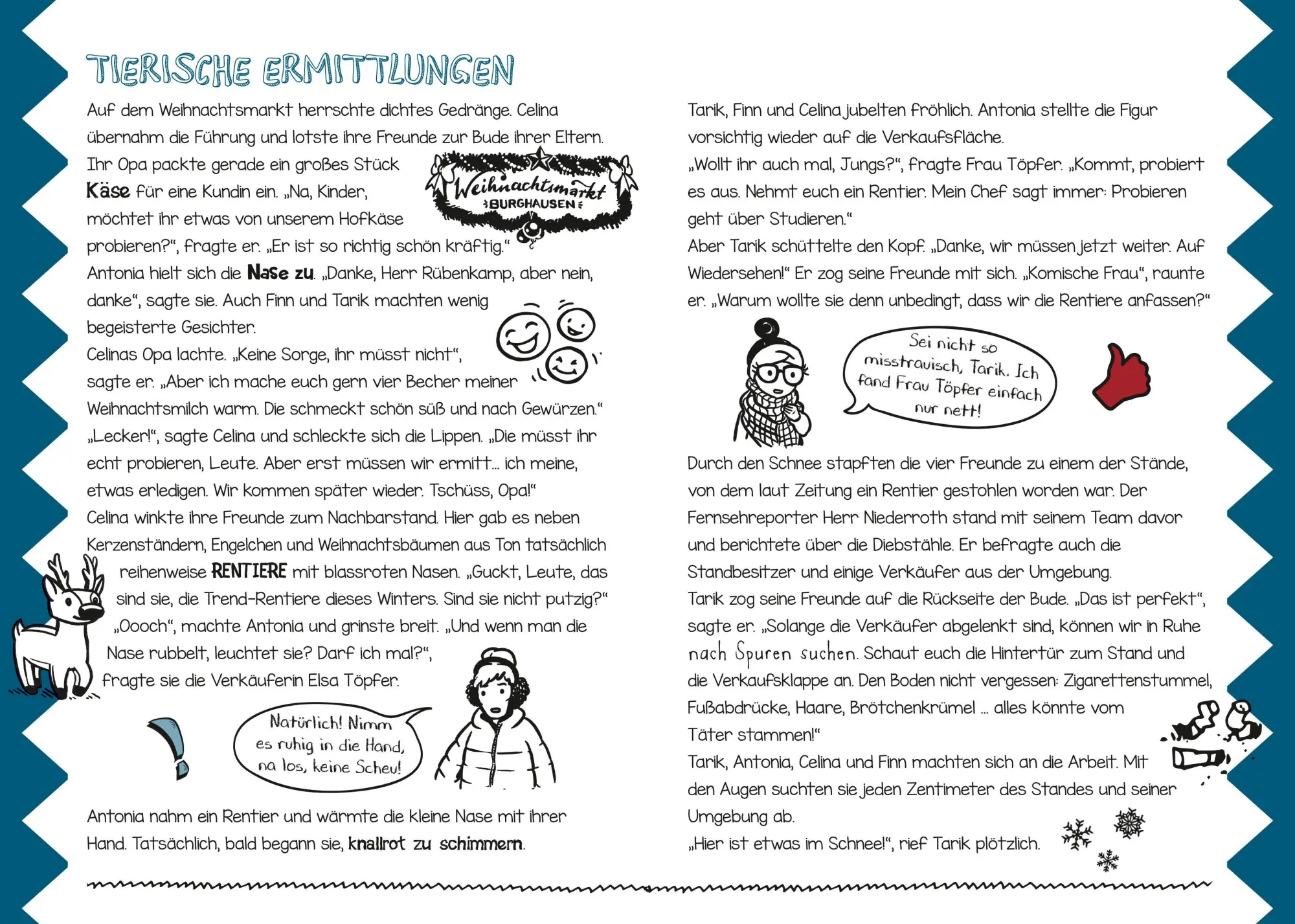 Bild: 9783963474040 | Die Bloggerbande - Rätsel auf dem Weihnachtsmarkt: Adventskalenderbuch
