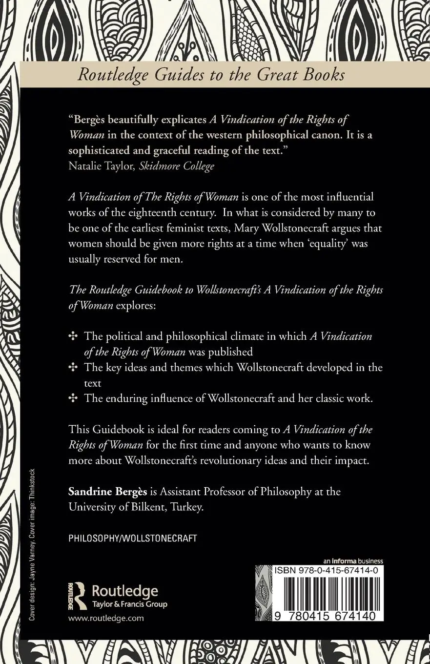 Rückseite: 9780415674140 | The Routledge Guidebook to Wollstonecraft's A Vindication of the...