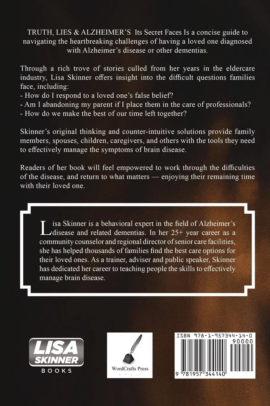 Rückseite: 9781957344140 | Truth, Lies &amp; Alzheimer's | Its Secret Faces | Lisa Skinner (u. a.)