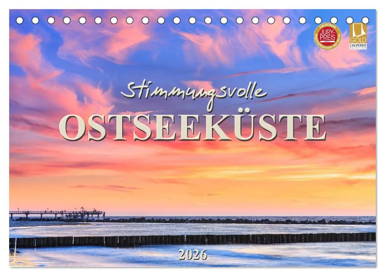 Cover: 9783457954140 | Stimmungsvolle Ostseeküste 2026 (Tischkalender 2026 DIN A5 quer),...