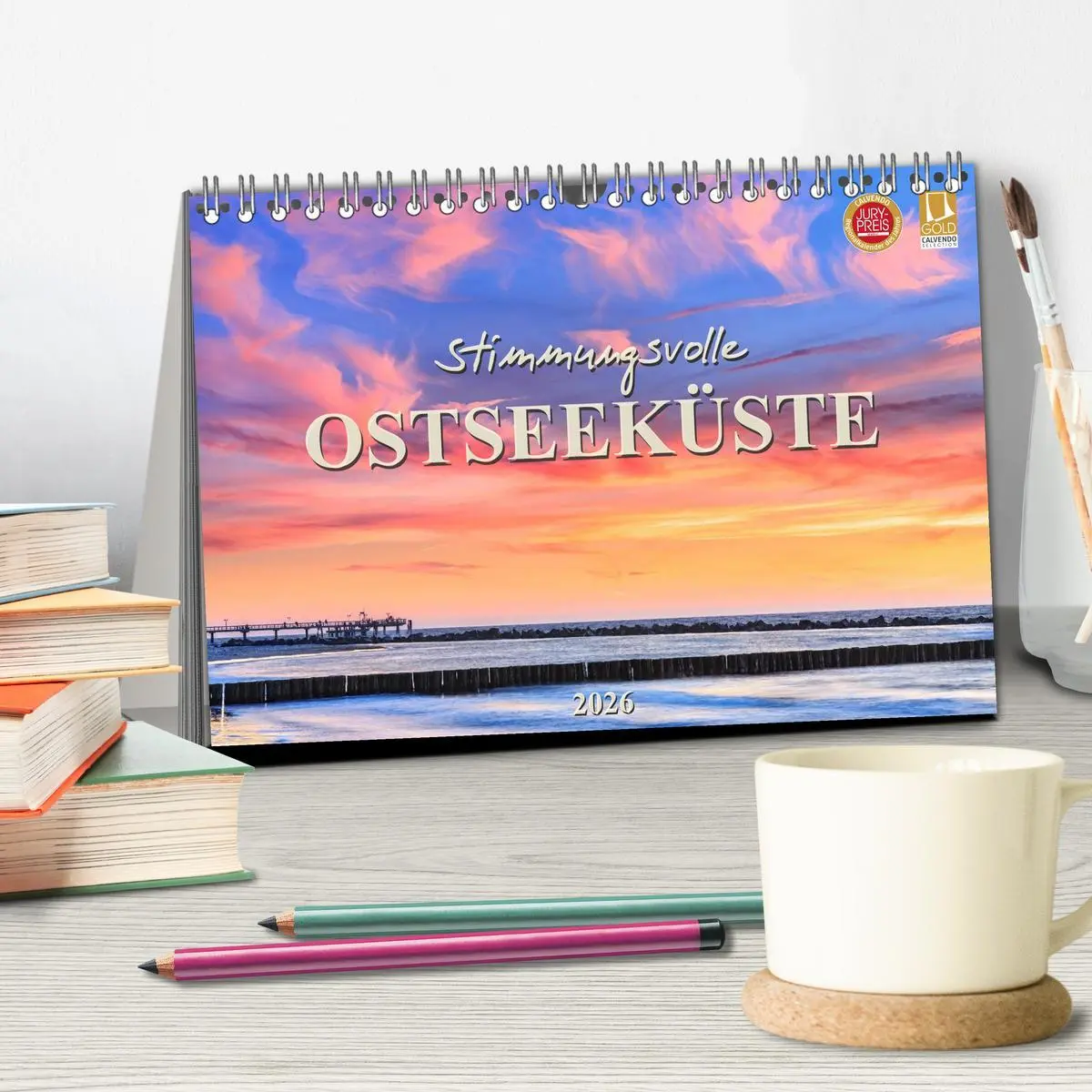 Bild: 9783457954140 | Stimmungsvolle Ostseeküste 2026 (Tischkalender 2026 DIN A5 quer),...