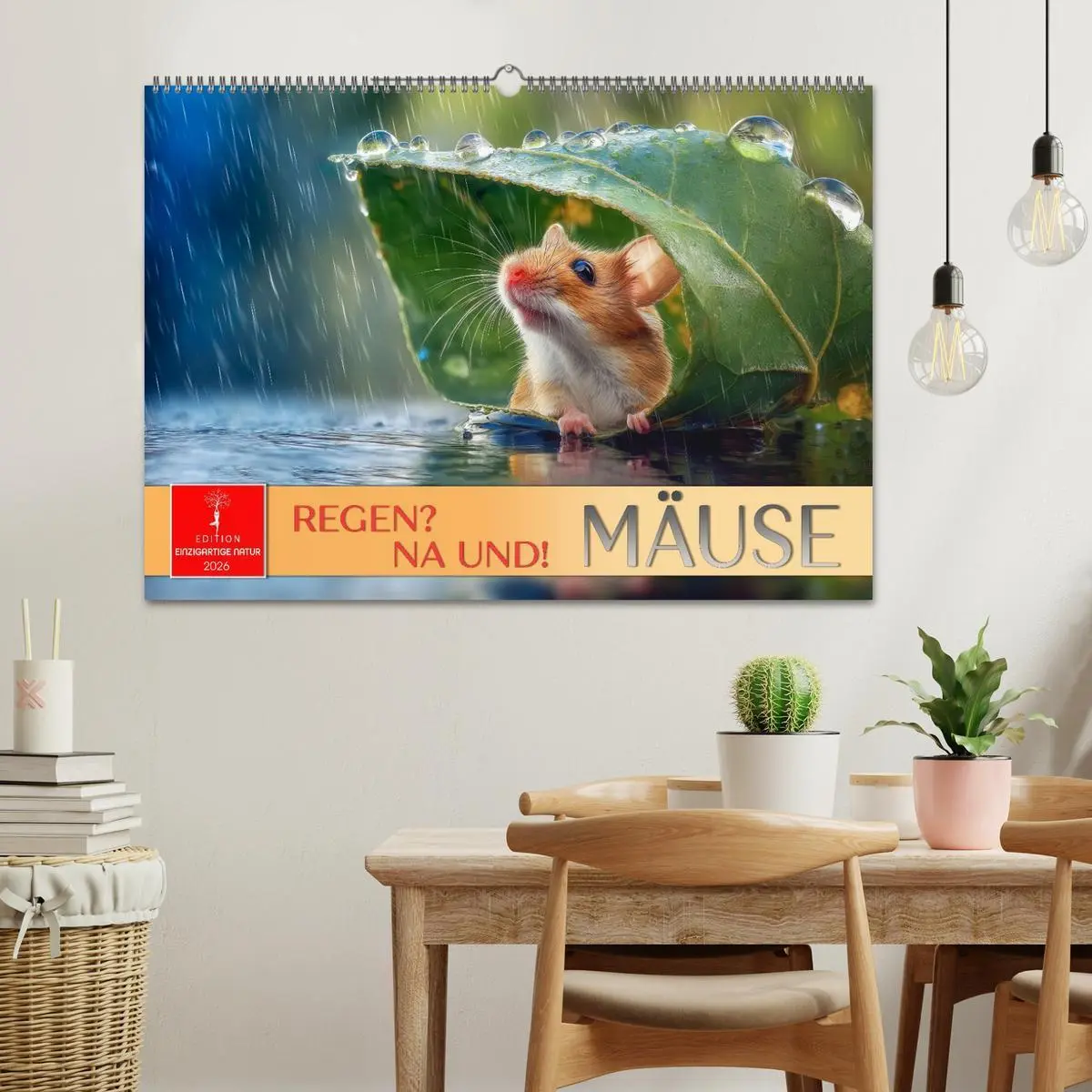 Bild: 9783516594140 | Regen? Na und! Mäuse (Wandkalender 2026 DIN A2 quer), CALVENDO...
