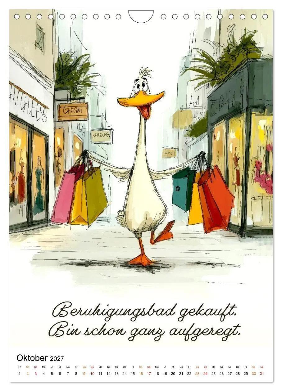 Bild: 9783516804140 | Blöde Gans - Denkste! (Wandkalender 2027 DIN A4 hoch), CALVENDO...