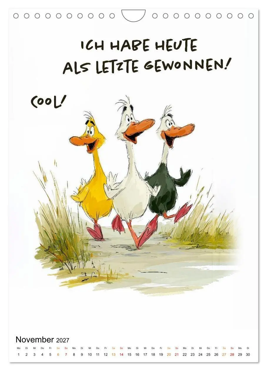 Bild: 9783516804140 | Blöde Gans - Denkste! (Wandkalender 2027 DIN A4 hoch), CALVENDO...