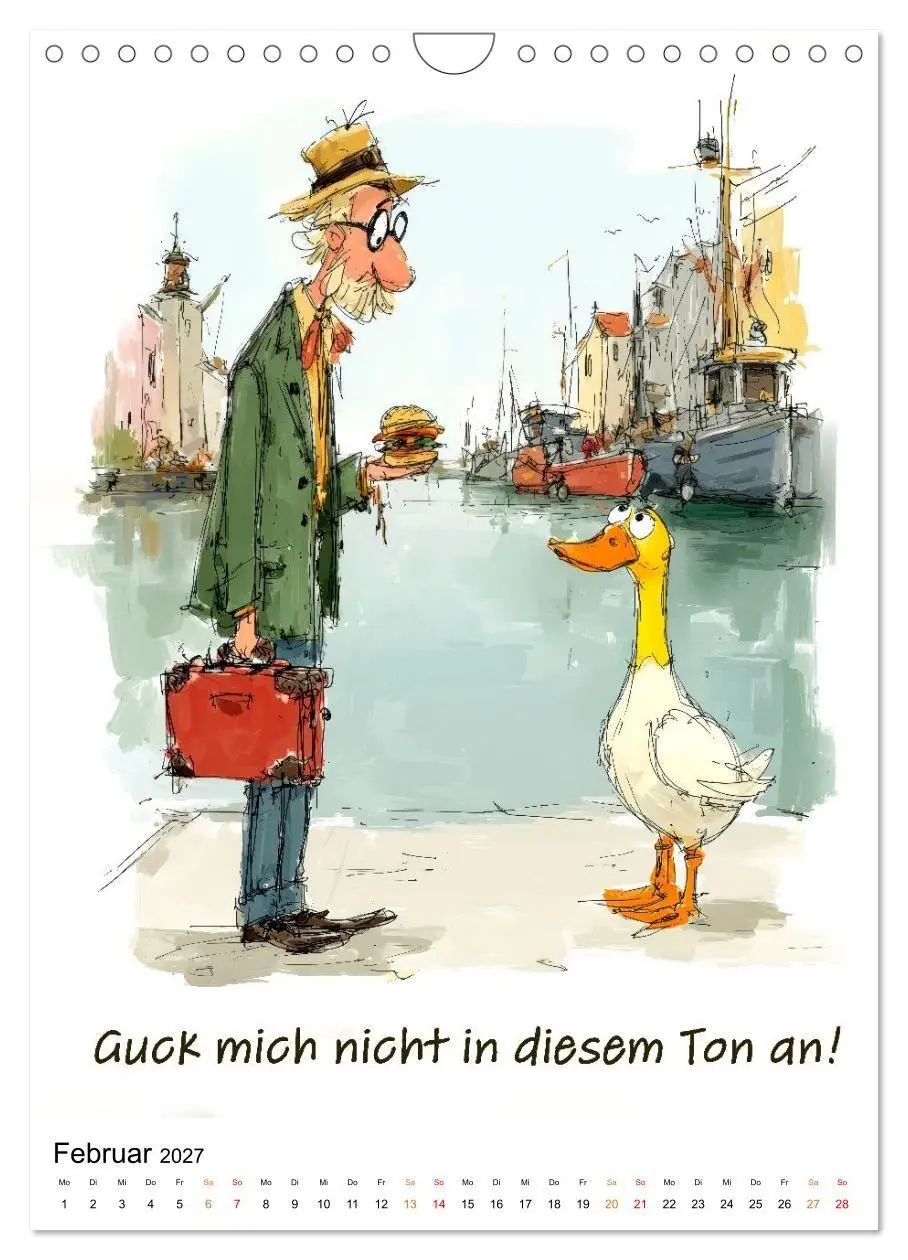 Bild: 9783516804140 | Blöde Gans - Denkste! (Wandkalender 2027 DIN A4 hoch), CALVENDO...
