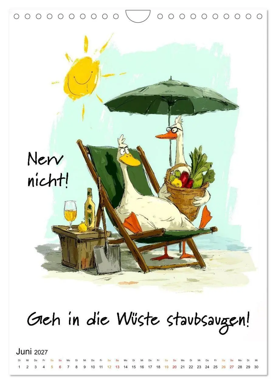 Bild: 9783516804140 | Blöde Gans - Denkste! (Wandkalender 2027 DIN A4 hoch), CALVENDO...