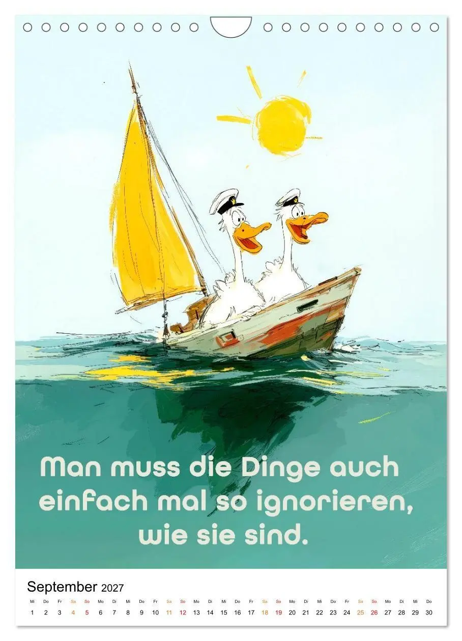 Bild: 9783516804140 | Blöde Gans - Denkste! (Wandkalender 2027 DIN A4 hoch), CALVENDO...