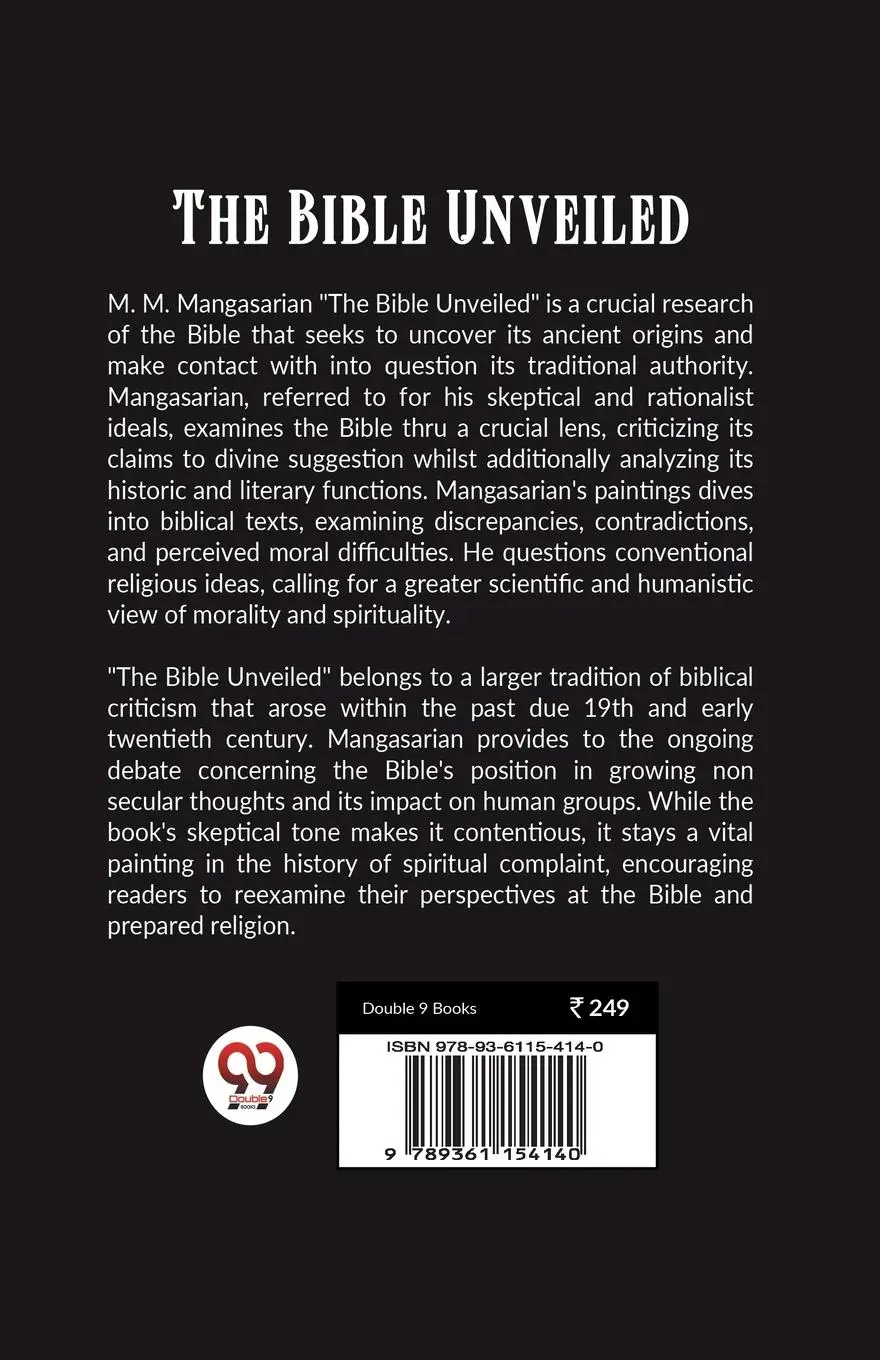 Rückseite: 9789361154140 | The Bible Unveiled | M. M. Mangasarian | Taschenbuch | Englisch | 2024