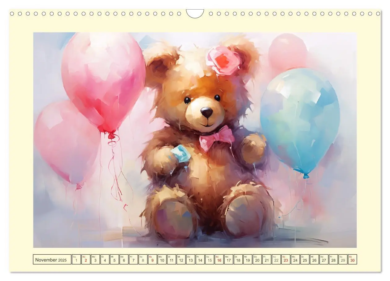 Bild: 9783383834240 | Teddybär Romantik. Verträumte Aquarelle von lieblichen Bären...
