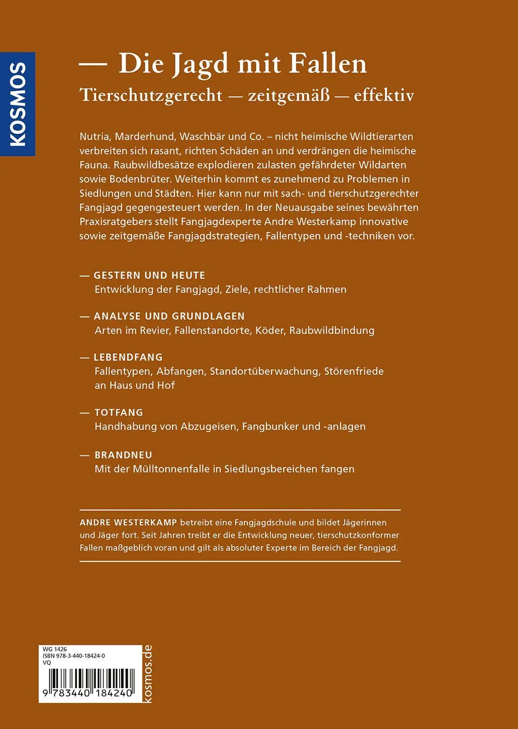Bild: 9783440184240 | Praxishandbuch Fangjagd | Andre Westerkamp | Buch | 192 S. | Deutsch