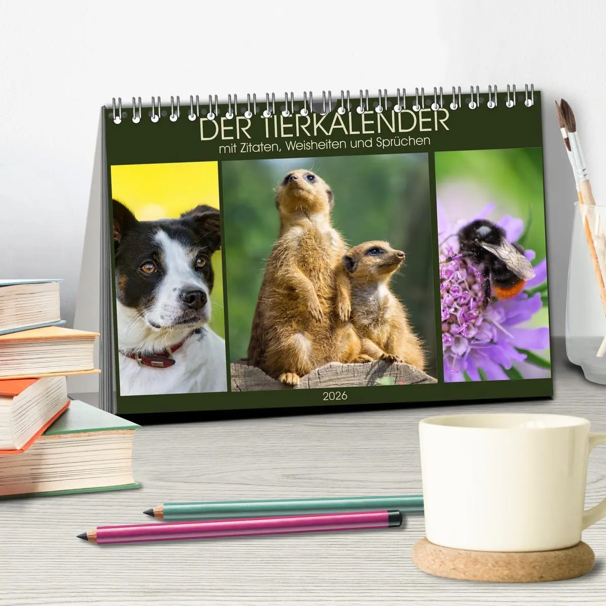 Bild: 9783516104240 | Der Tierkalender mit Zitaten, Weisheiten und Sprüchen...