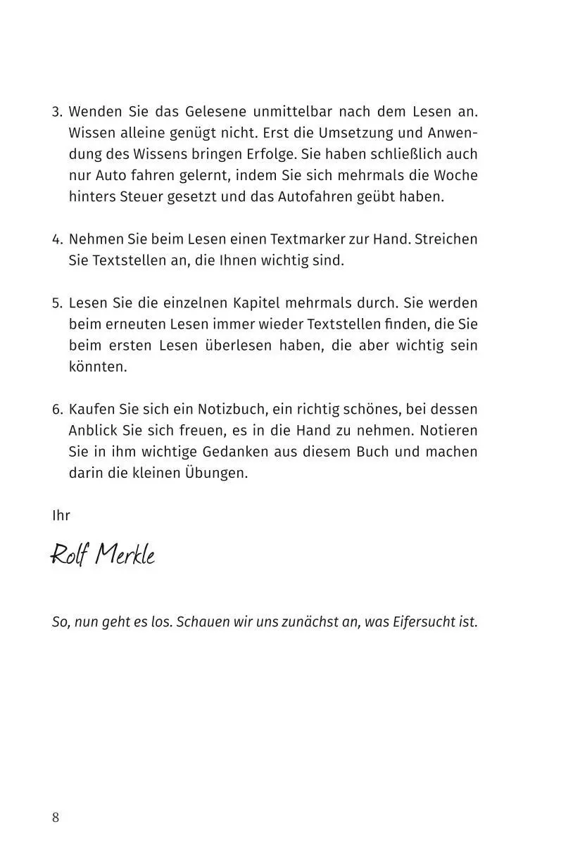 Bild: 9783923614240 | Eifersucht | Rolf Merkle | Taschenbuch | 119 S. | Deutsch | 2003