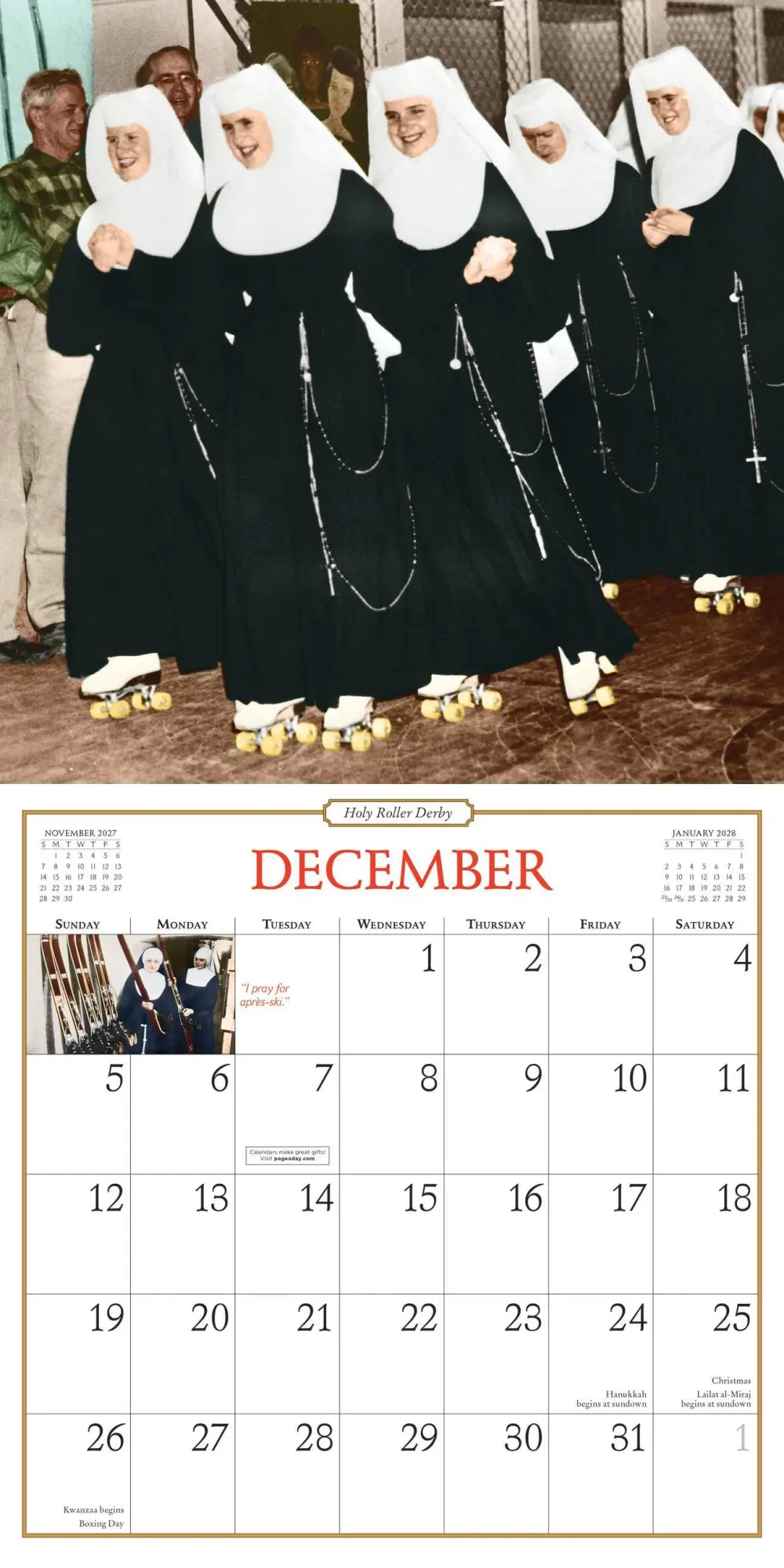 Bild: 9781523534340 | Nuns Having Fun Wall Calendar 2027 | Jeff Stone (u. a.) | Kalender