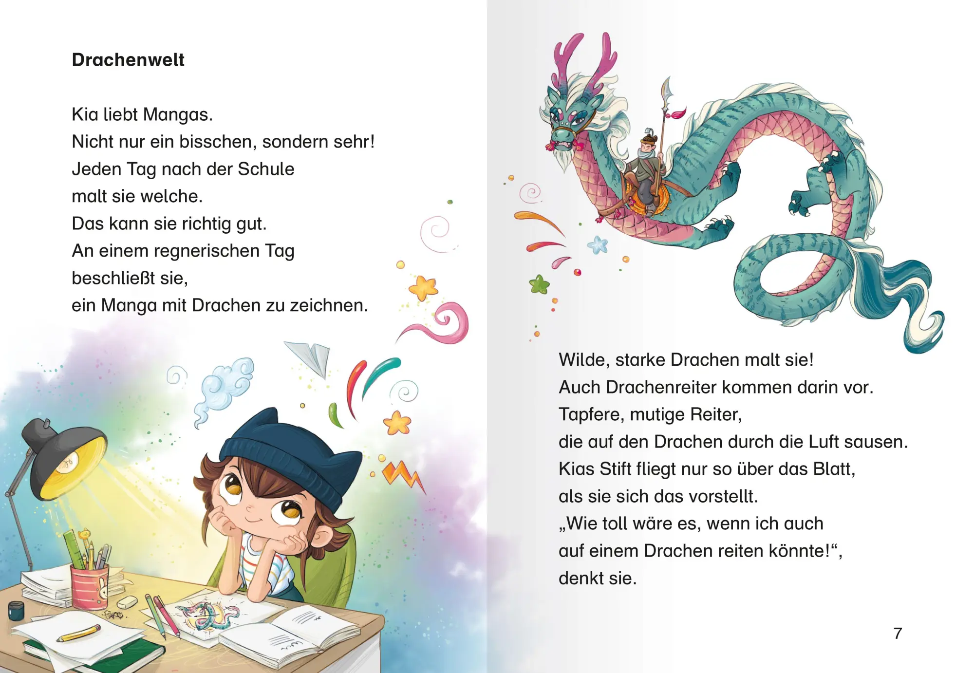 Bild: 9783473464340 | Leserabe 2. Lesestufe - Kia und der Manga-Drache | Amelie Benn | Buch