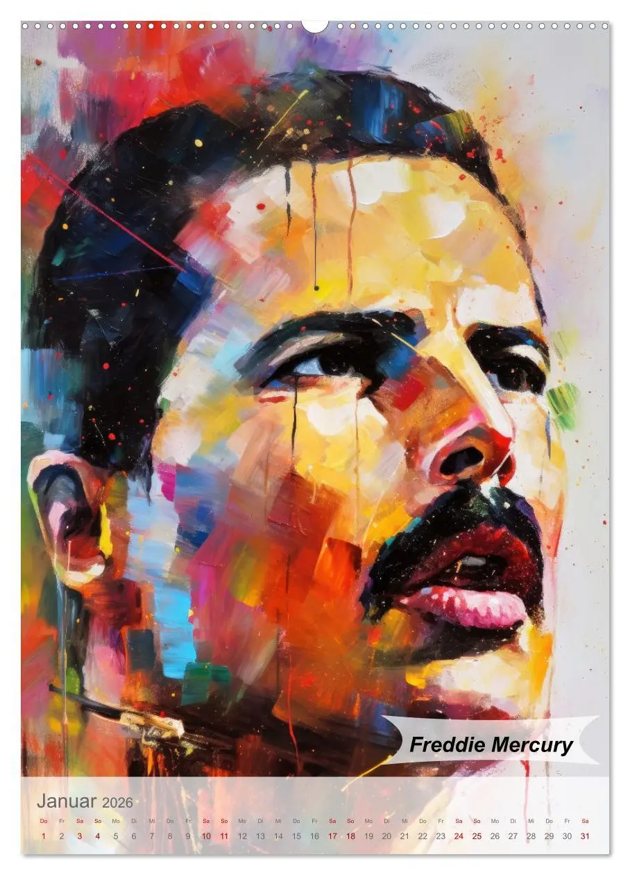 Bild: 9783516264340 | POP Legenden in Pop-Art (hochwertiger Premium Wandkalender 2026 DIN...